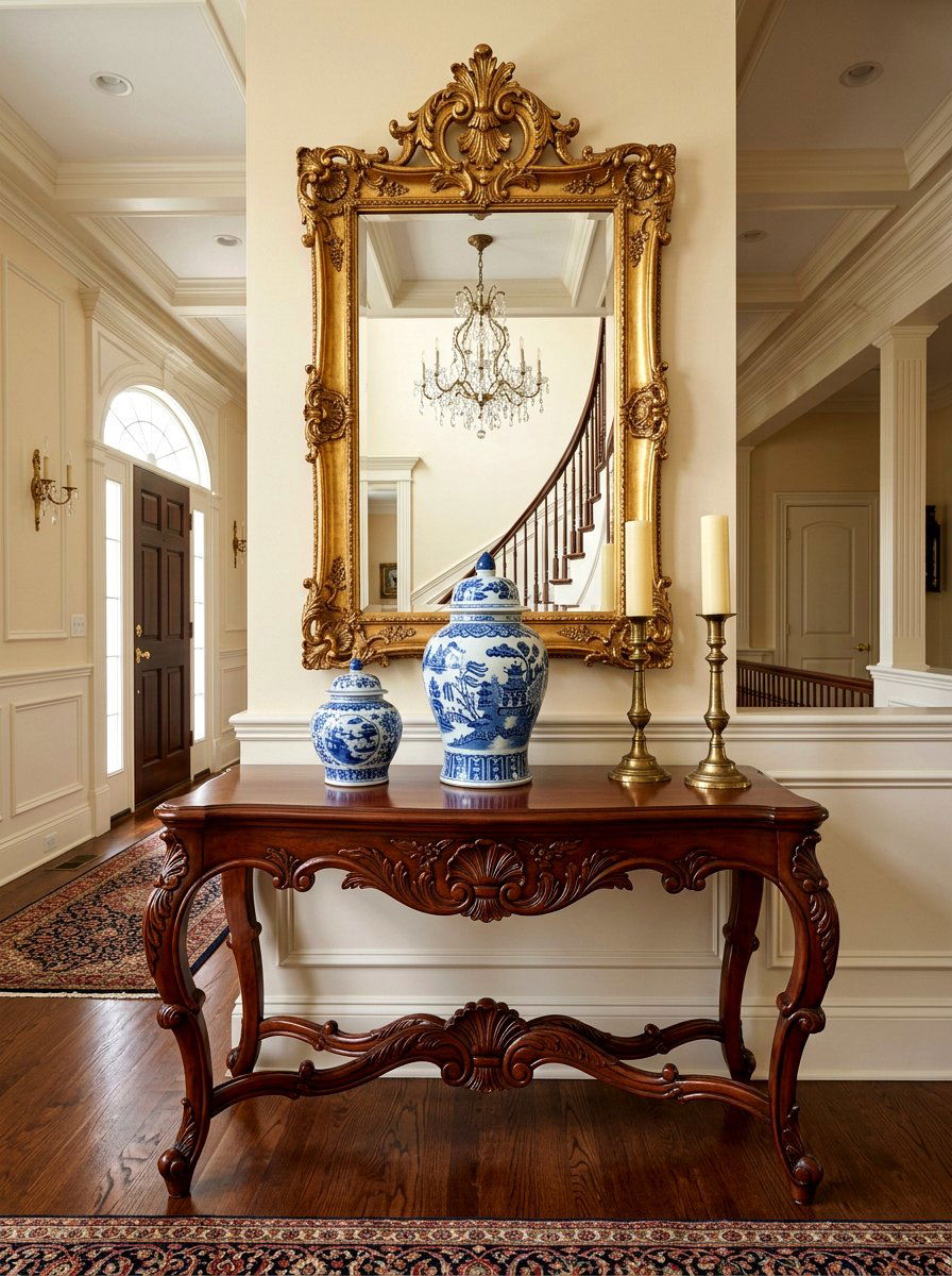 Traditional Console Table - 30 console styling ideas