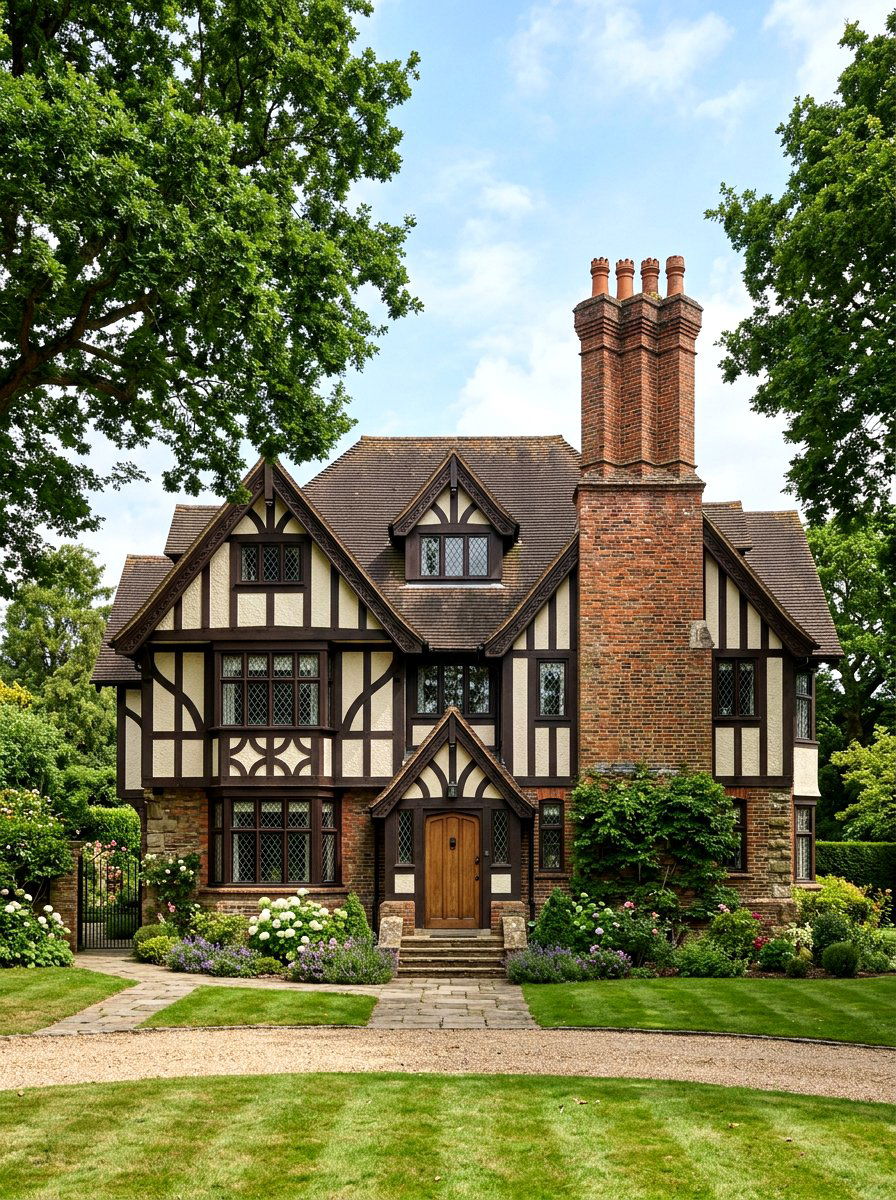 Traditional Dark Timbering - 30 Tudor house exterior ideas