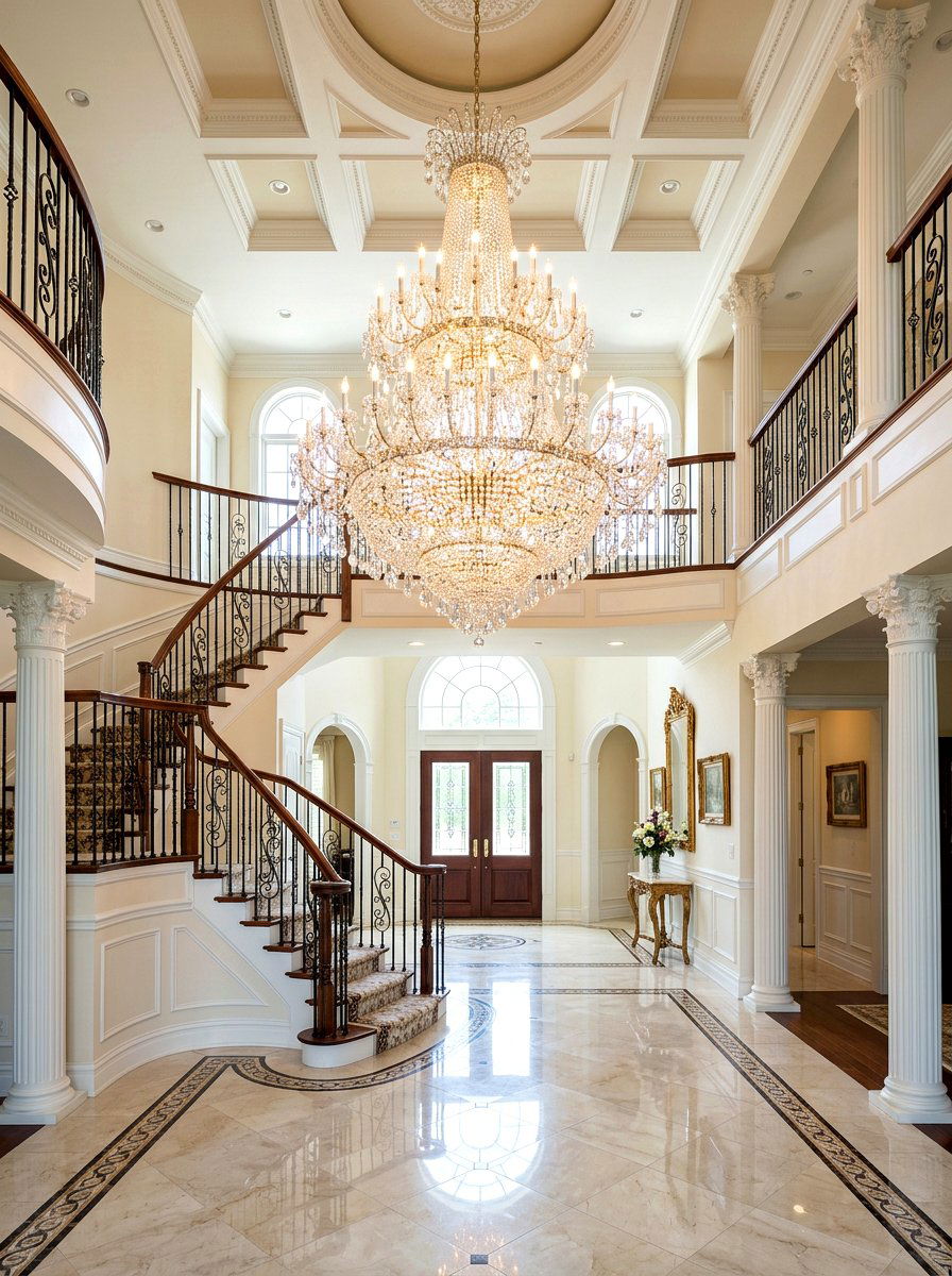 Traditional Empire Crystal Chandelier - 30 statement chandelier ideas