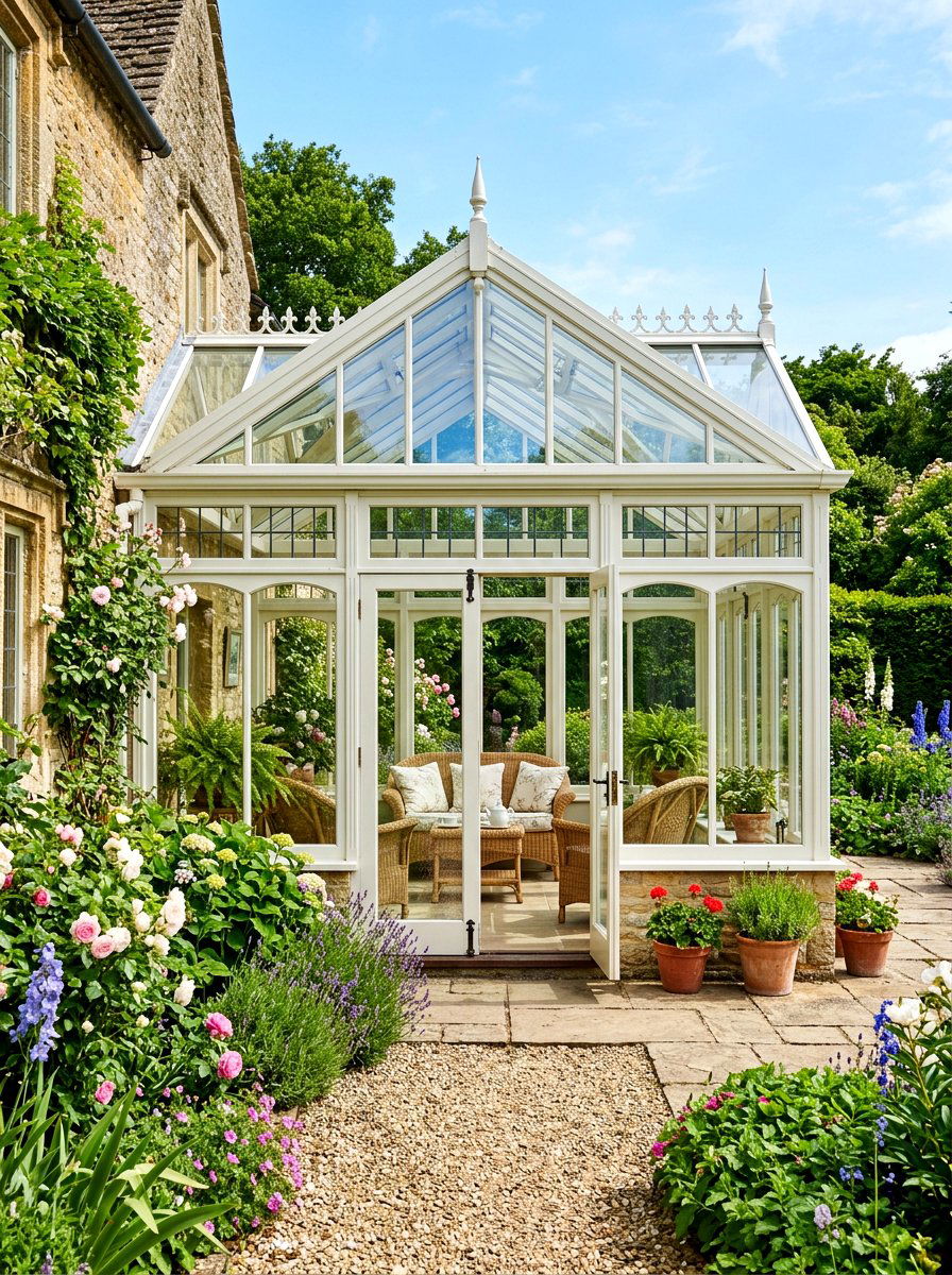 Traditional English Conservatory - 30 glass room addition ideas