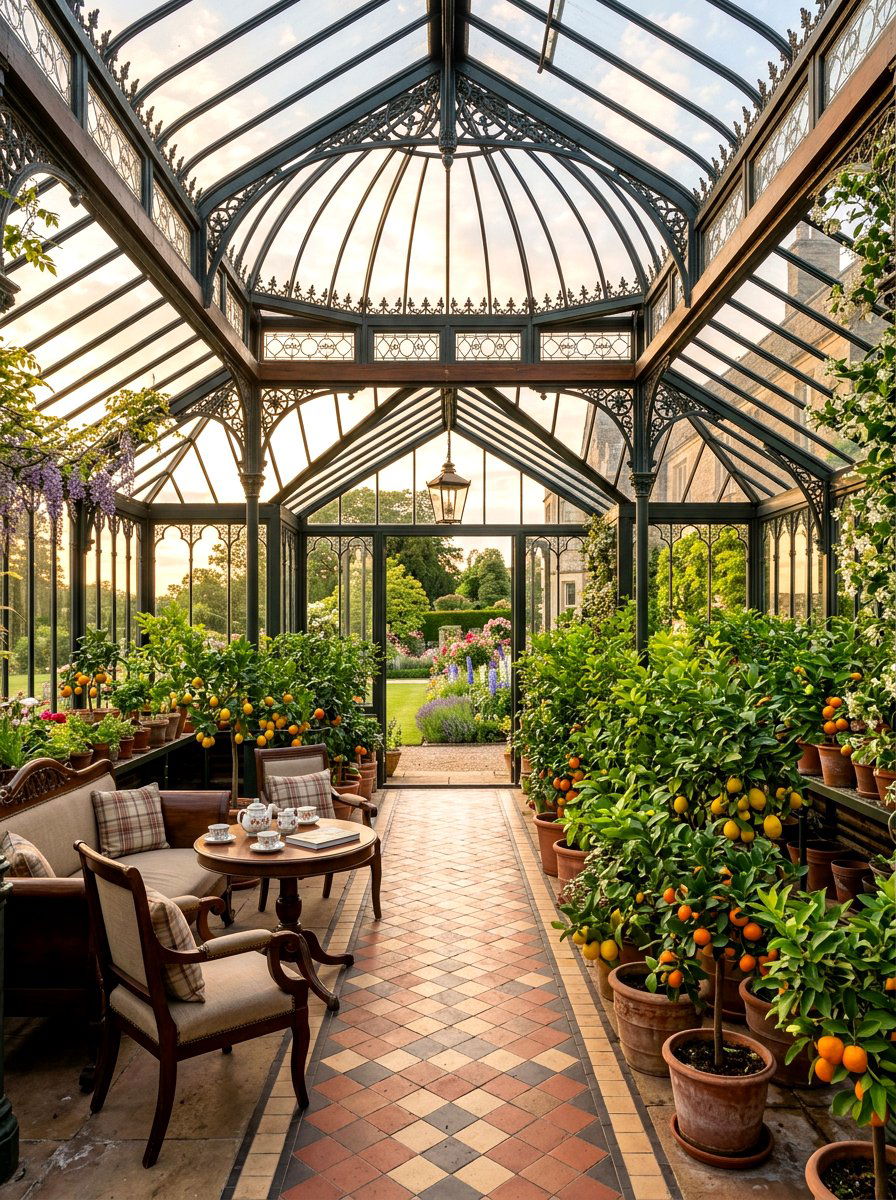 Traditional English Conservatory - 30 attached greenhouse ideas