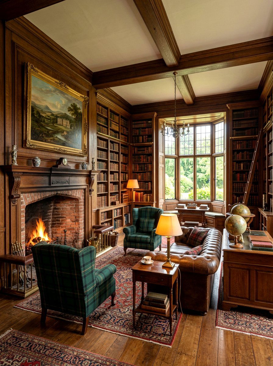 Traditional English Country Library - 30 reading den ideas