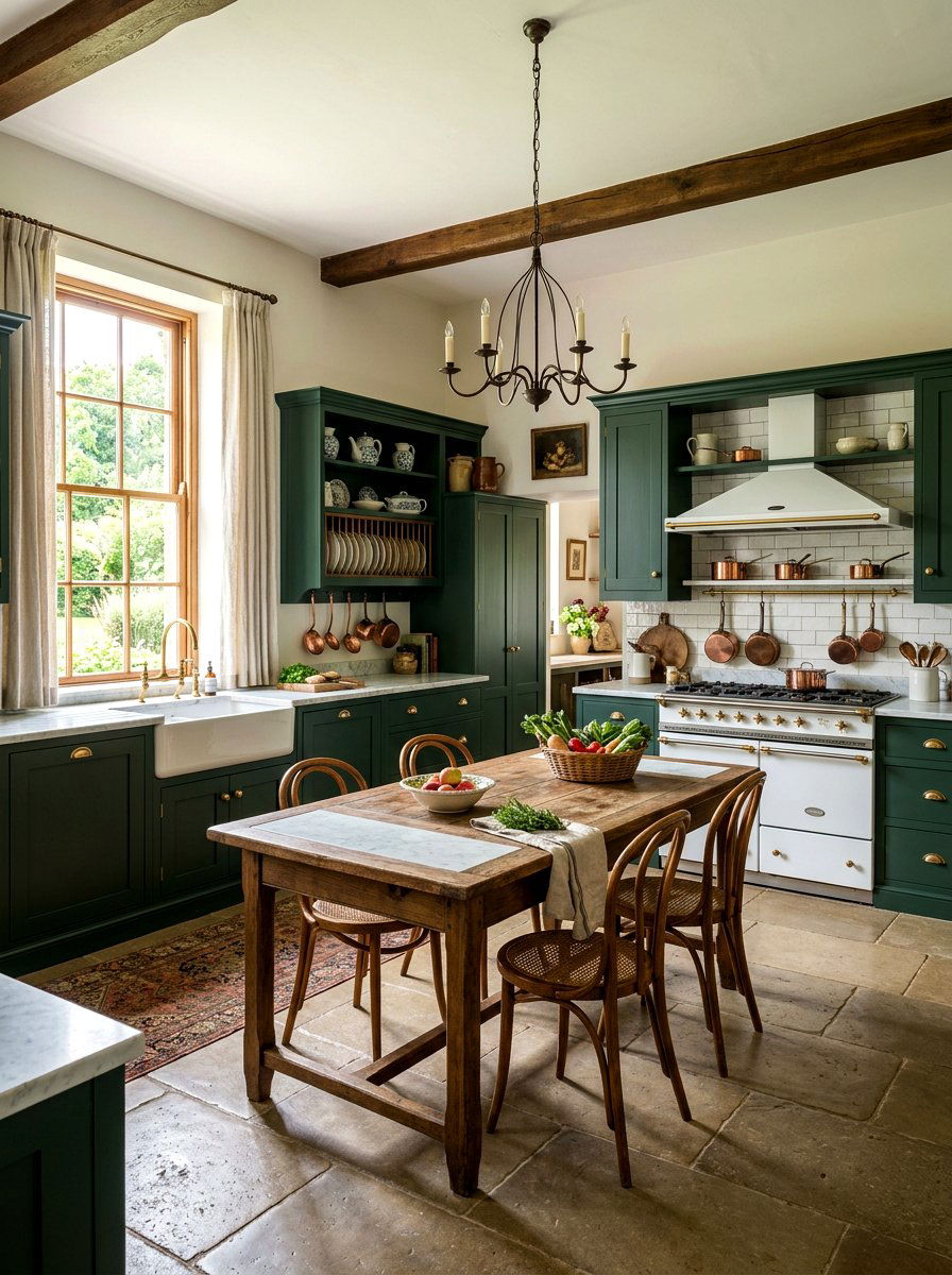 Traditional English Kitchen - 30 vintage kitchen ideas