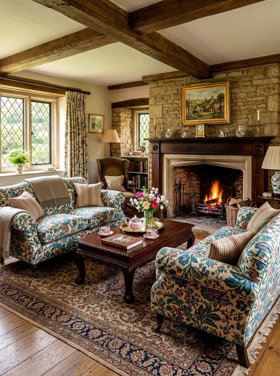 Traditional English Roll Arm Sofas - 30 twin sofa living room ideas