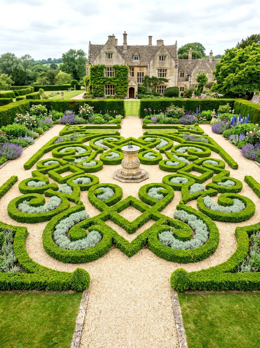 Traditional English knot garden - 30 knot garden ideas