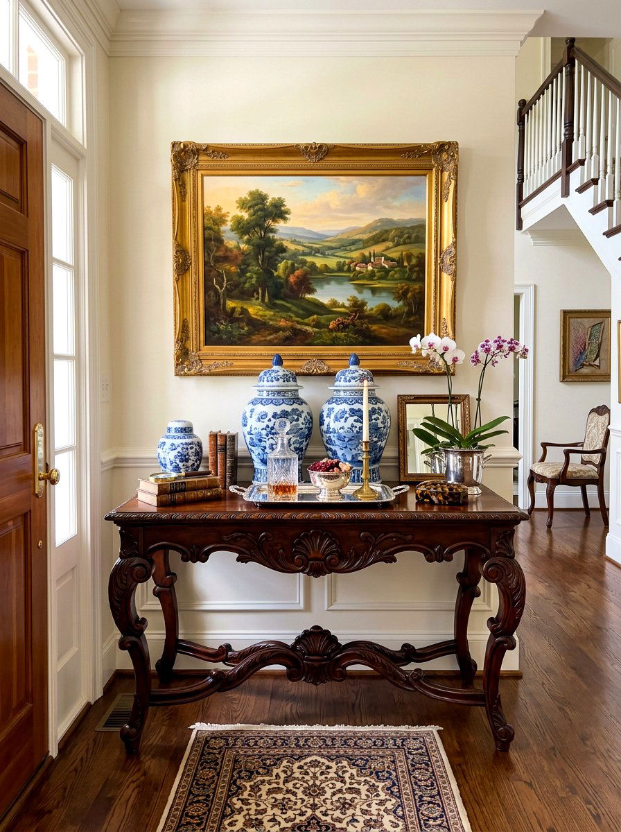 Traditional Entryway Console Decor - 30 console table decor ideas