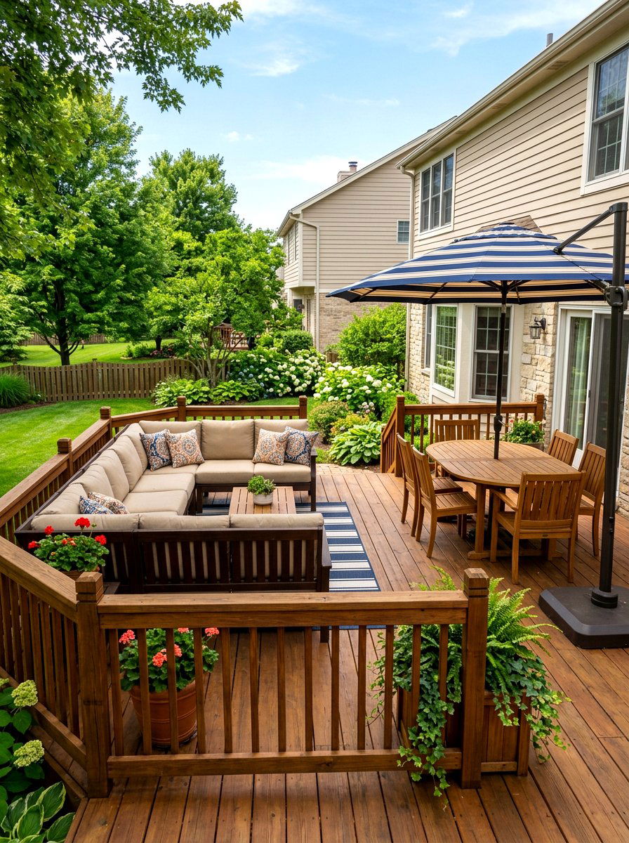 Traditional Family Deck - 30 deck decorating ideas