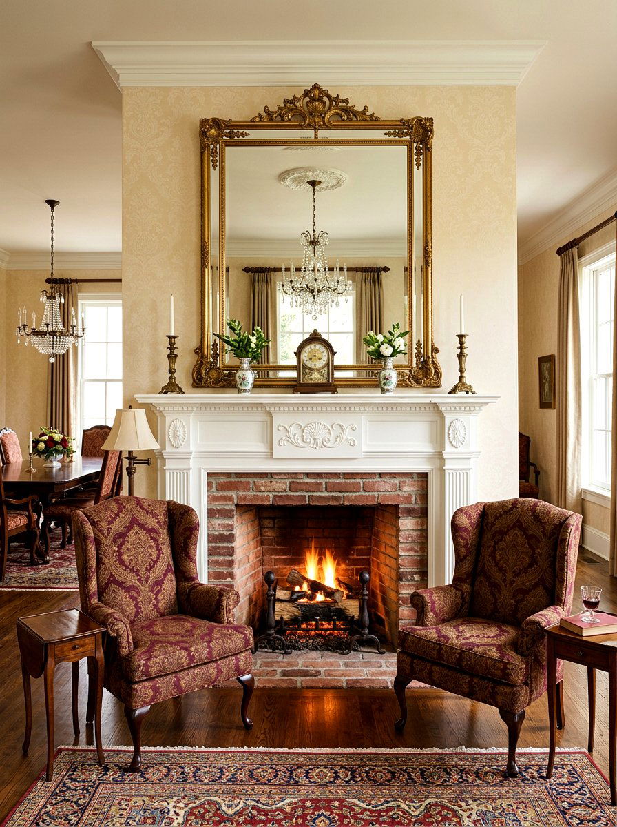 Traditional Fireplace Mantel - 30 collected traditional dining room ideas