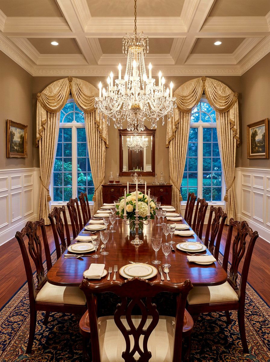 Traditional Formal Dining Room - 30 old money dining room decor ideas