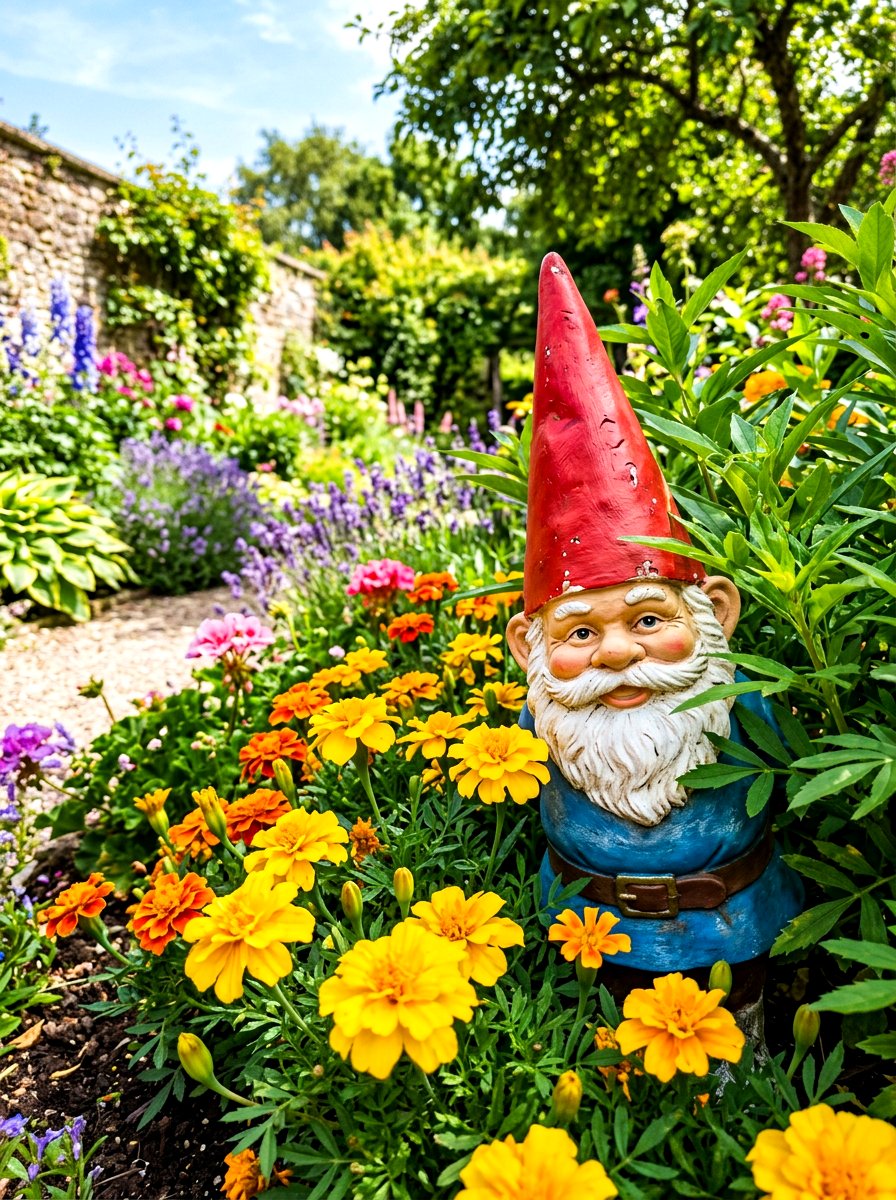 Traditional Garden Gnome - 30 garden statue ideas
