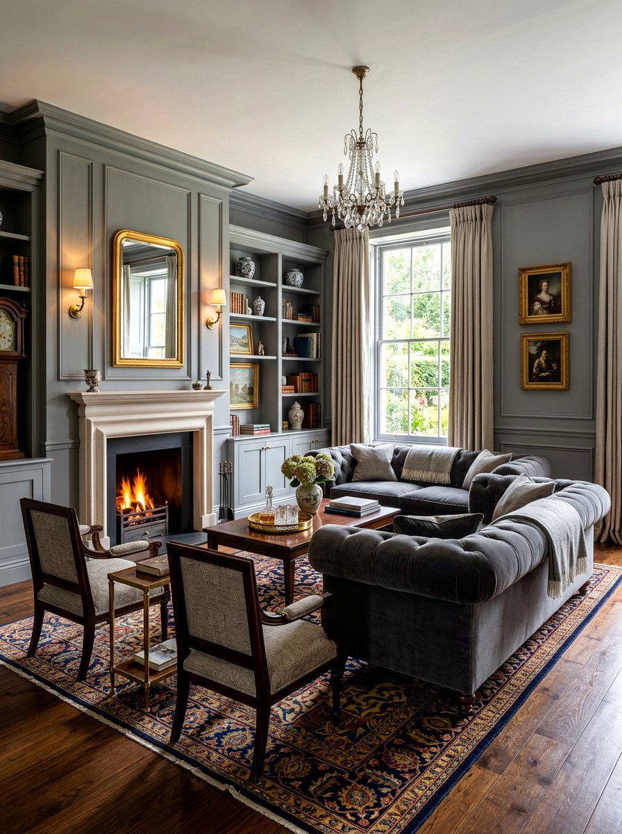 Traditional Gray Living Room - 30 gray living room ideas