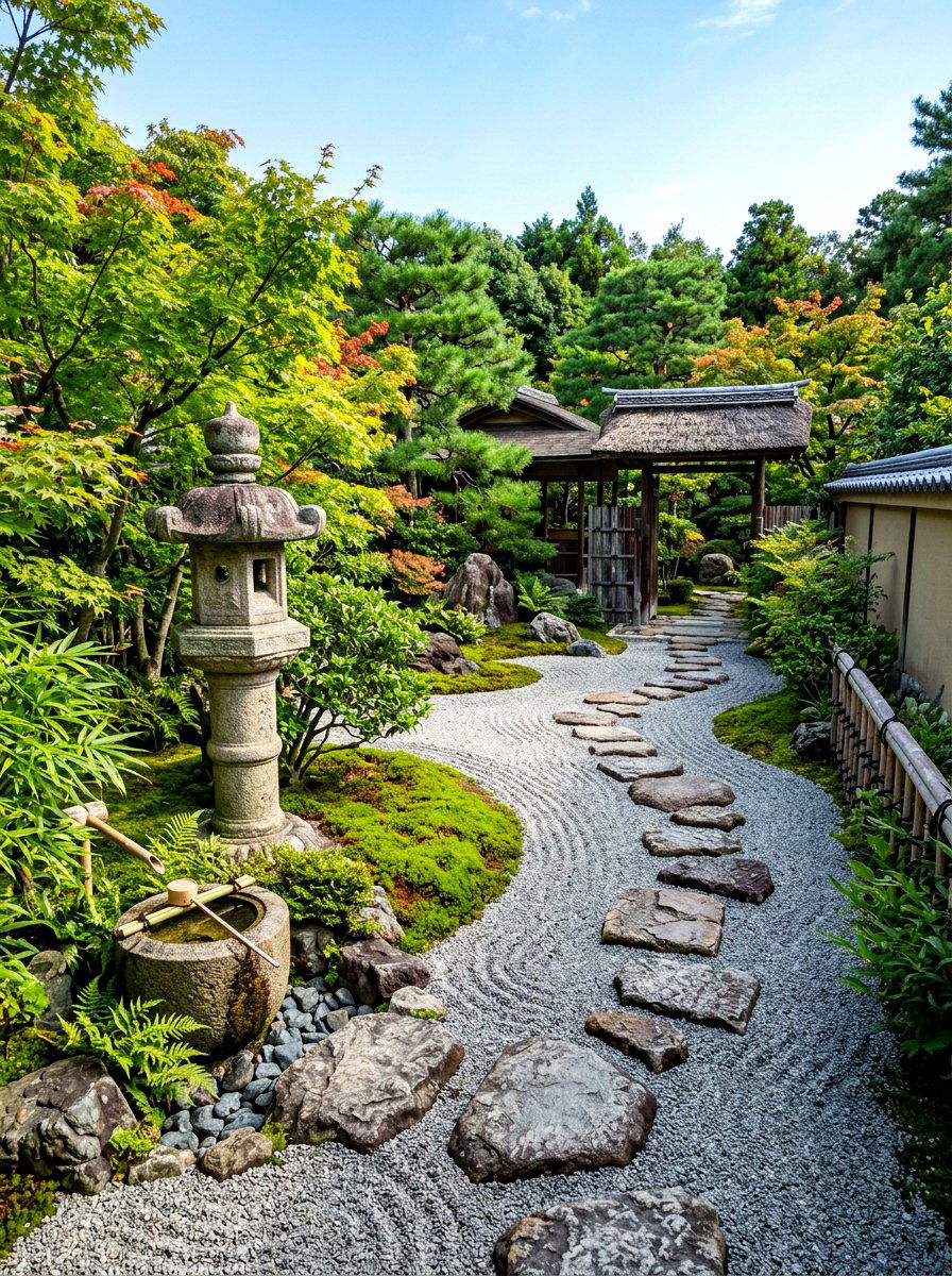Traditional Japanese Path - 30 stepping stone ideas