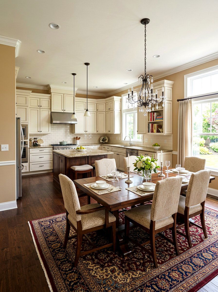 Traditional Kitchen Dining Area - 30 kitchen dining combo ideas