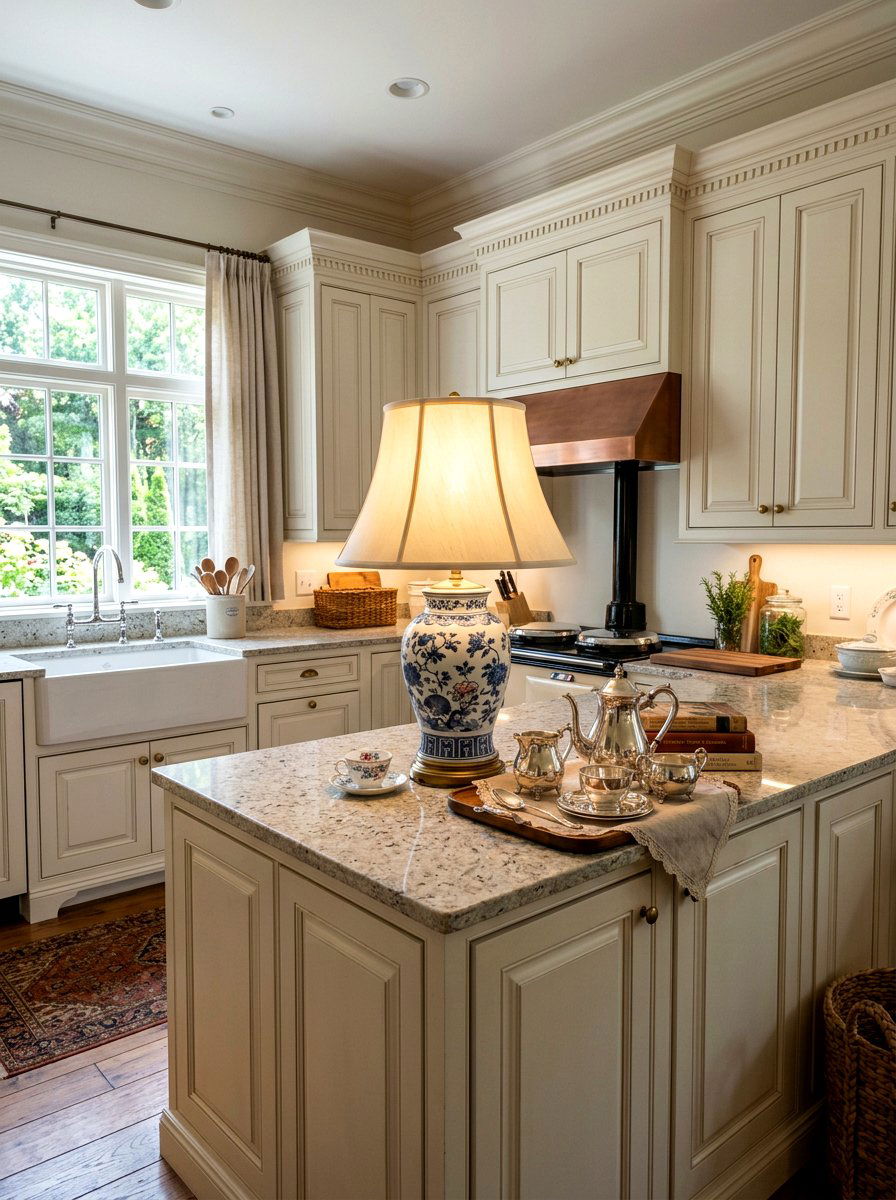 Traditional Kitchen Tapered Lamp - 30 mini lamp on kitchen counter ideas