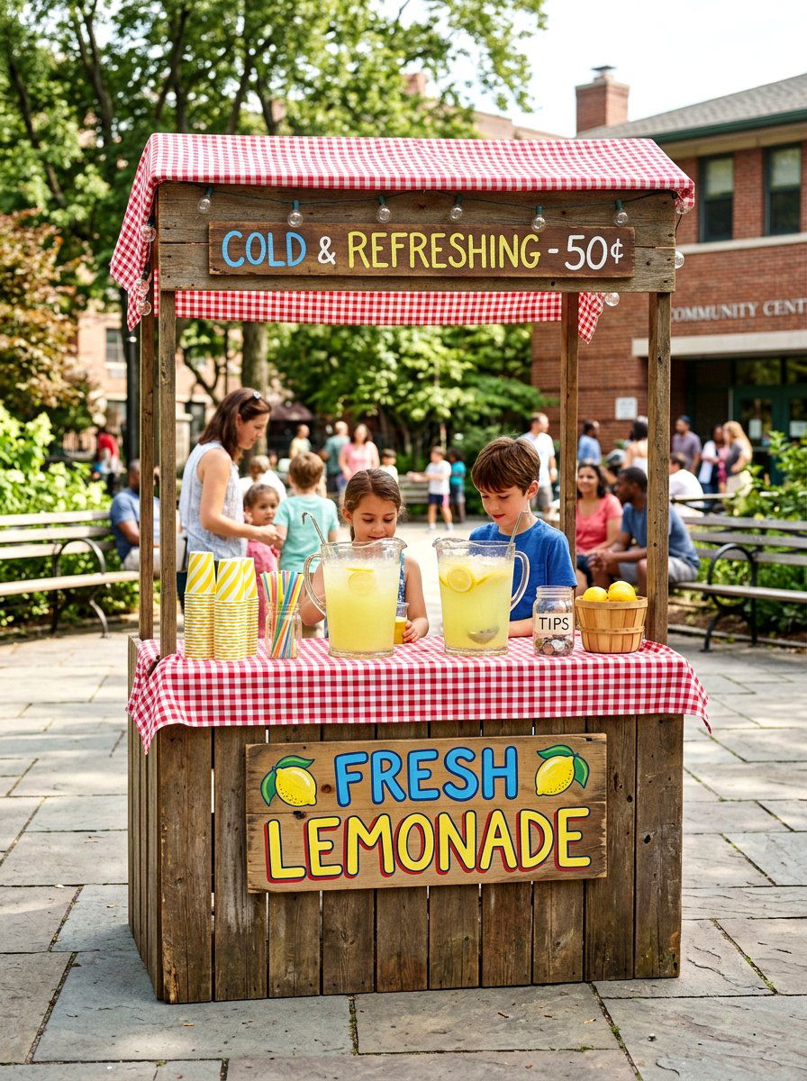 Traditional Lemonade Stand - 30 lemonade stand patio ideas