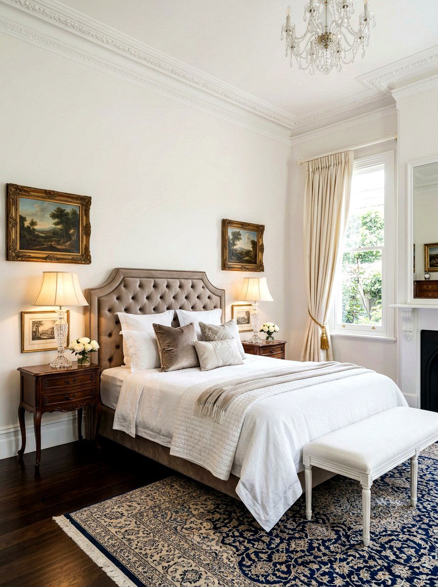 Traditional Linen White Bedroom - 30 linen white bedroom ideas