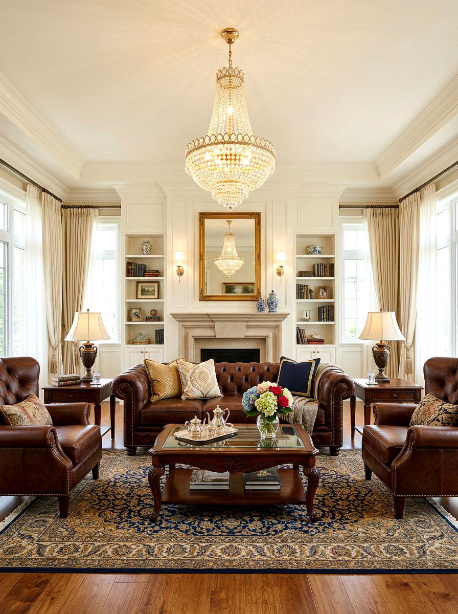 Traditional Living Room Brown Sofa - 30 brown sofa living room ideas