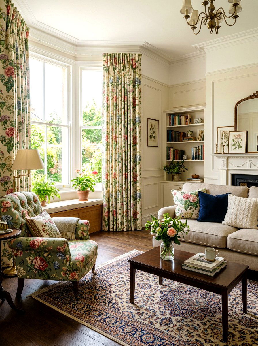 Traditional Living Room Floral Patterns - 30 collected traditional living room ideas