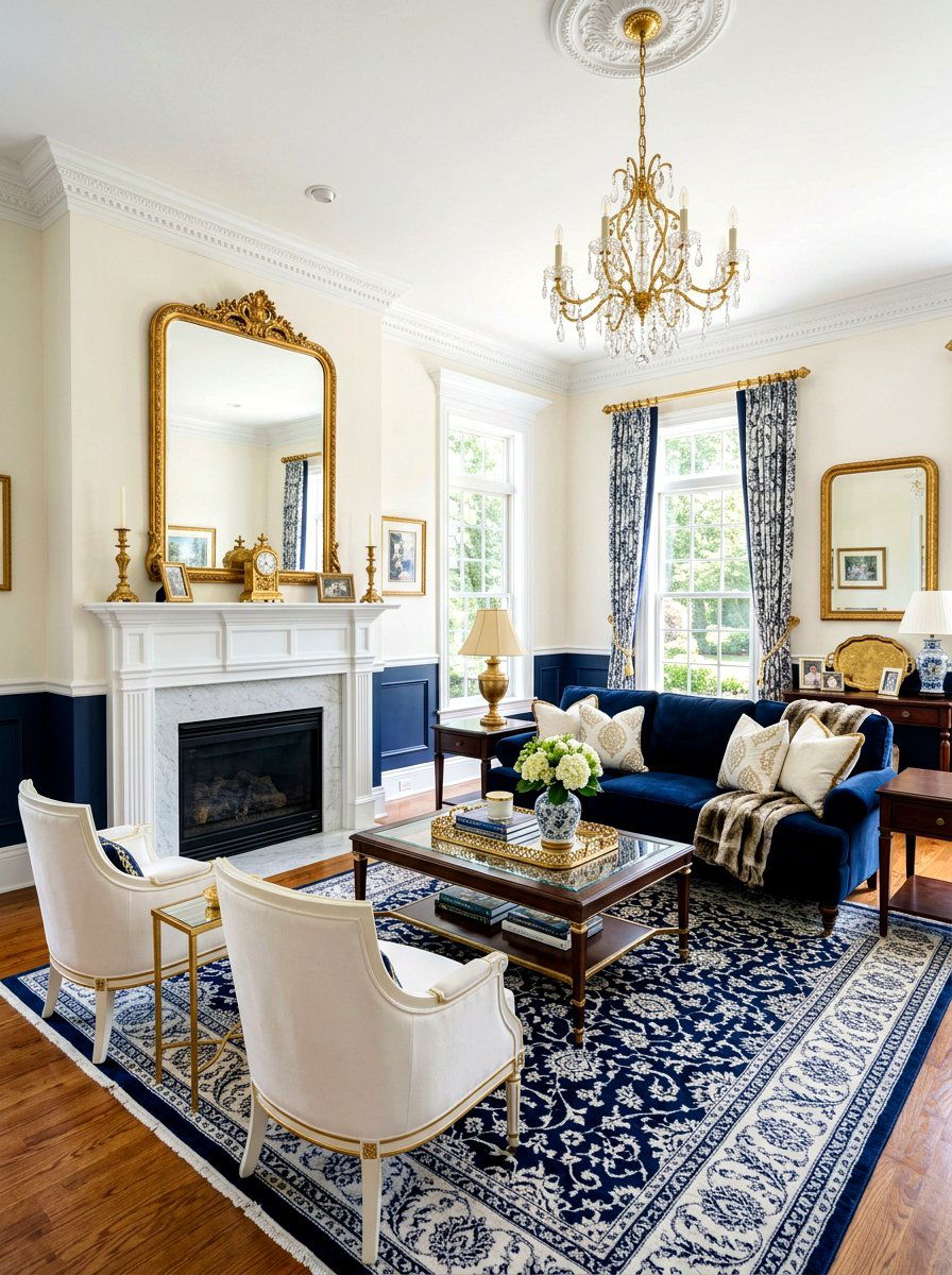 Traditional Living Room Gold Accents - 30 collected traditional living room ideas