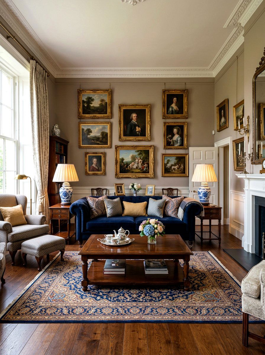 Traditional Living Room Setup - 30 lamp lit living room ideas