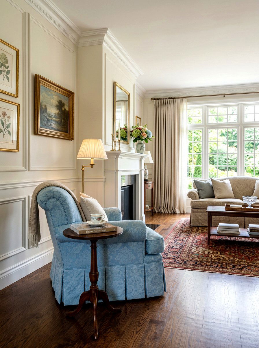 Traditional Living Room Skirted Furniture - 30 layered traditional living room ideas