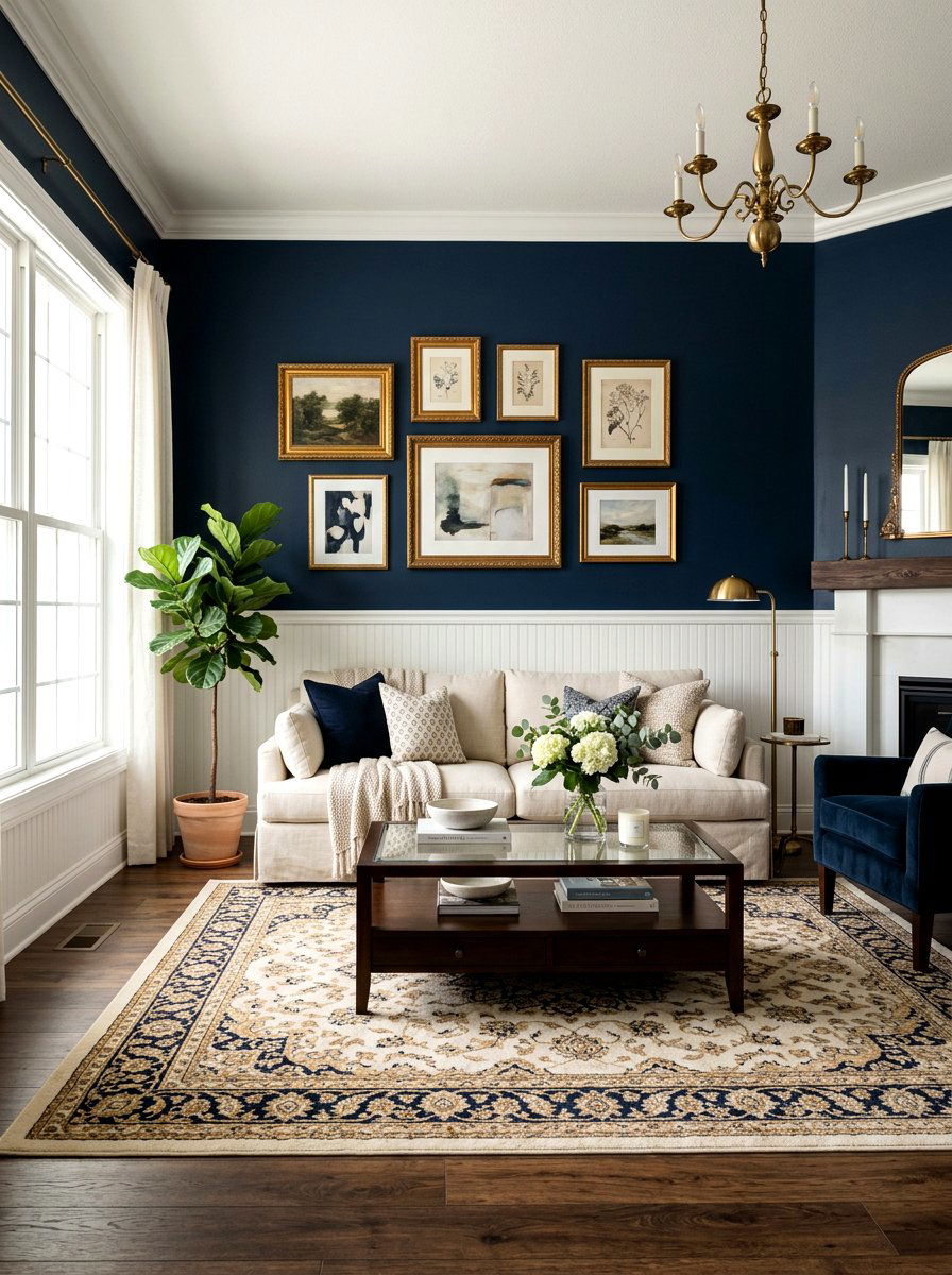 Traditional Living Room Wainscoting Style - 30 layered traditional living room ideas