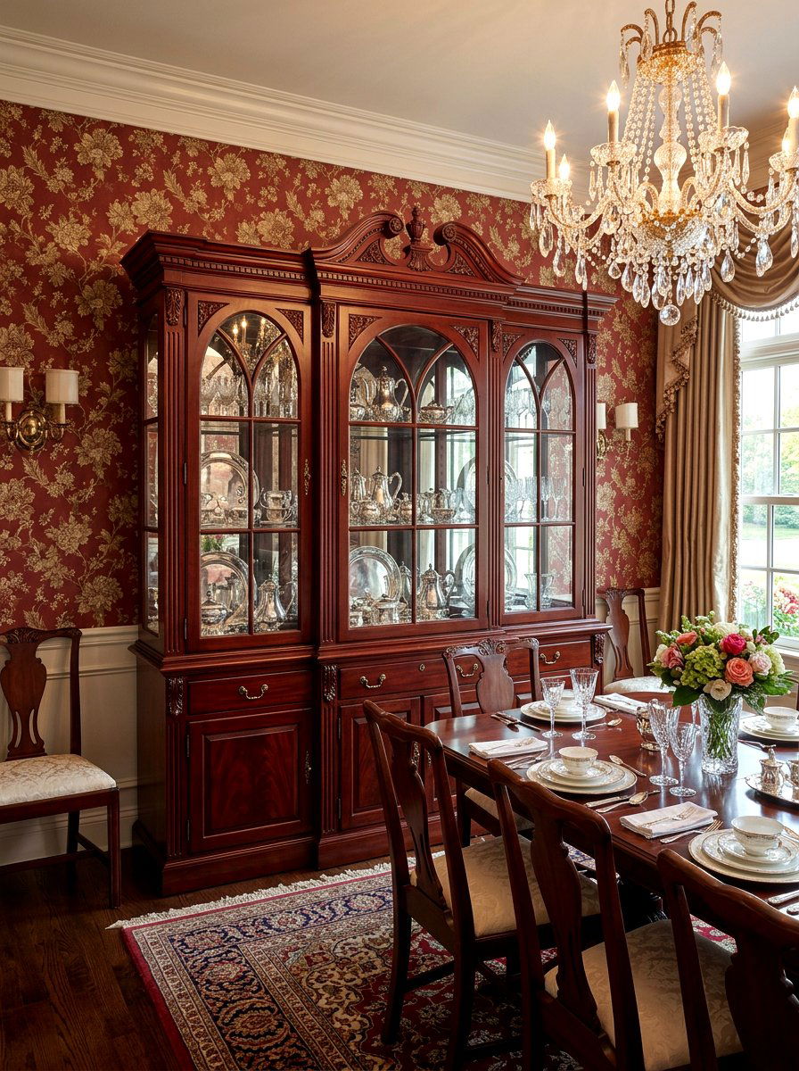 Traditional Mahogany Cabinet Formal Dining - 30 display cabinet ideas