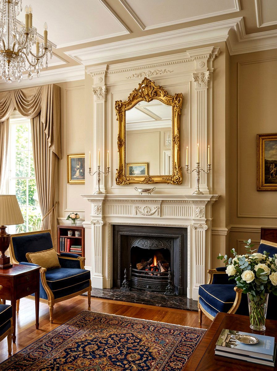 Traditional Mantel Plaster Fireplace - 30 plaster fireplace ideas