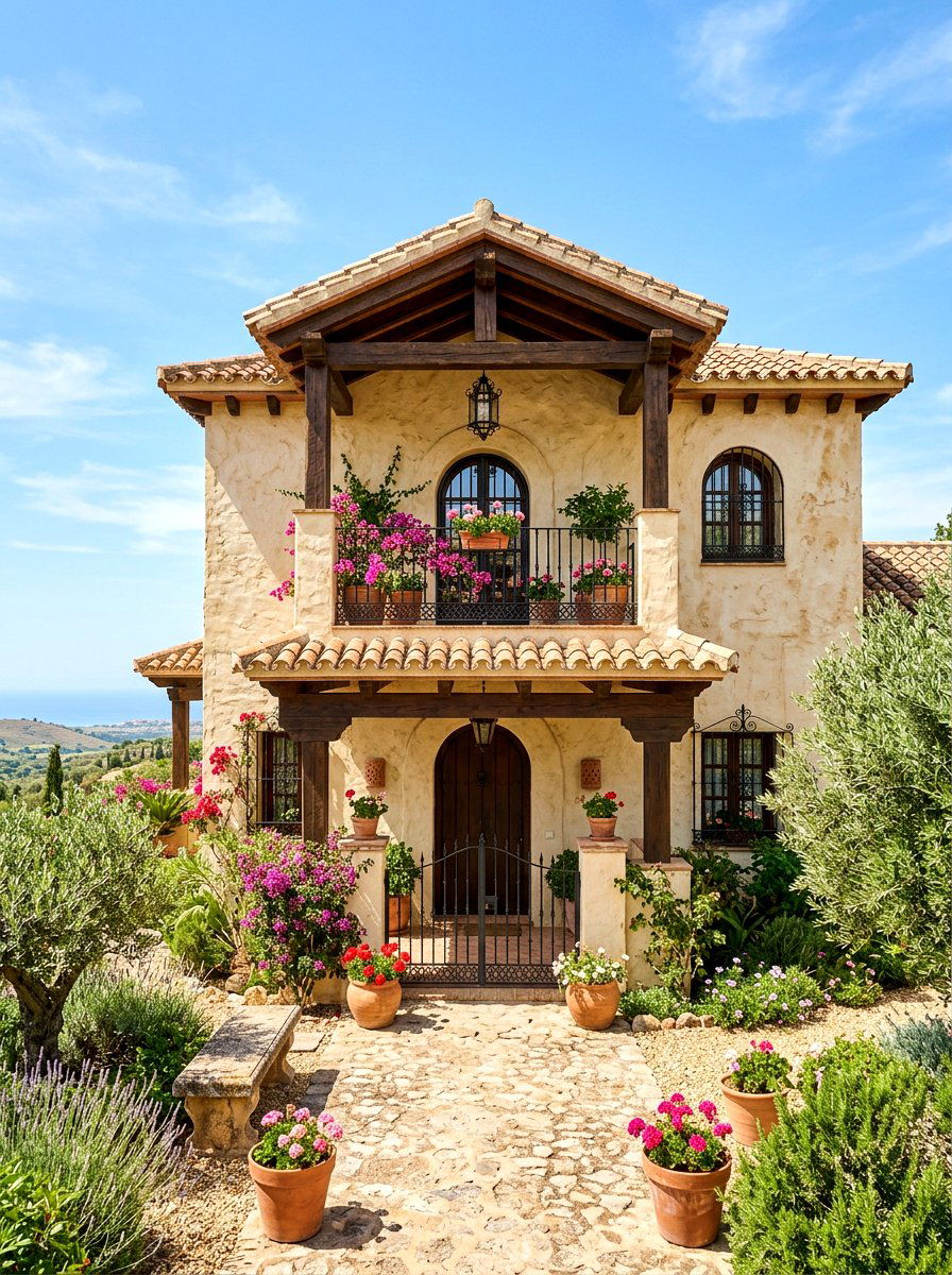 Traditional Mushroom Stucco - 30 mushroom exterior paint ideas