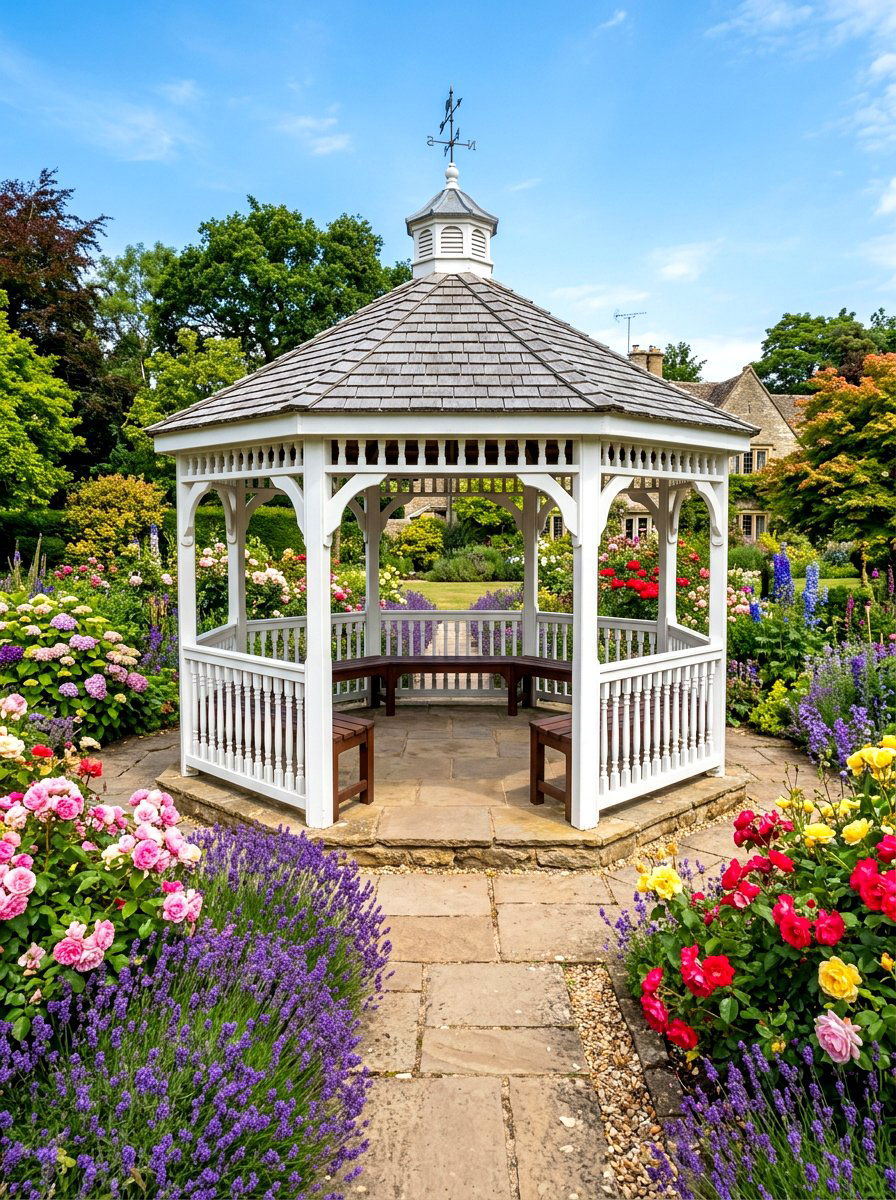 Traditional Octagonal Gazebo - 30 small gazebo ideas