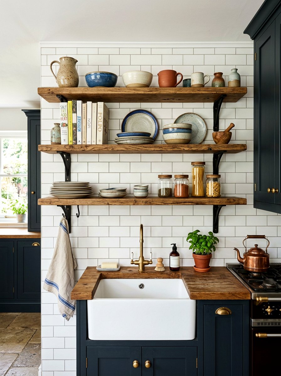 Traditional Open Shelf - 30 traditional kitchen ideas
