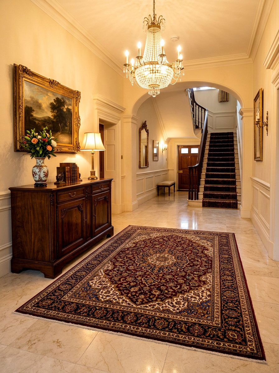Traditional Oriental Rug - 30 foyer rug ideas