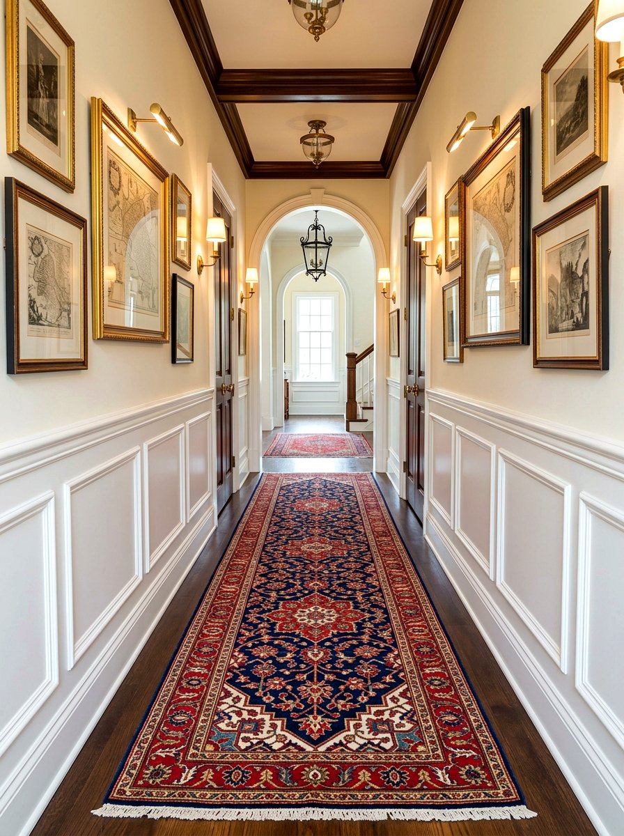 Traditional Oriental Runner Hallway - 30 antique rug foyer ideas