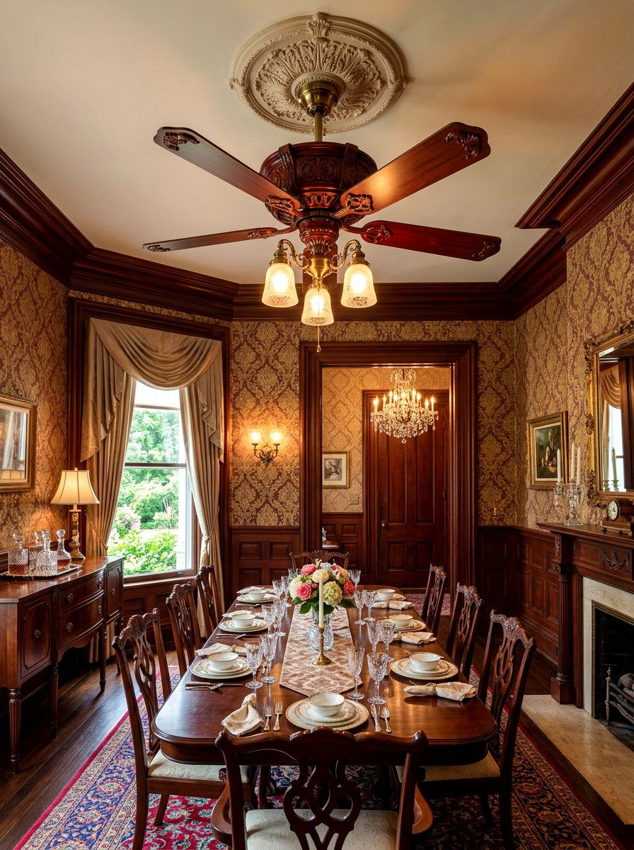 Traditional Ornate Ceiling Fan - 30 ceiling fan ideas