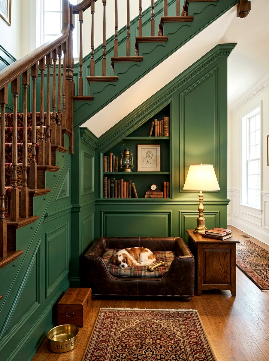 Traditional Pet Retreat - 30 under staircase pet nook ideas