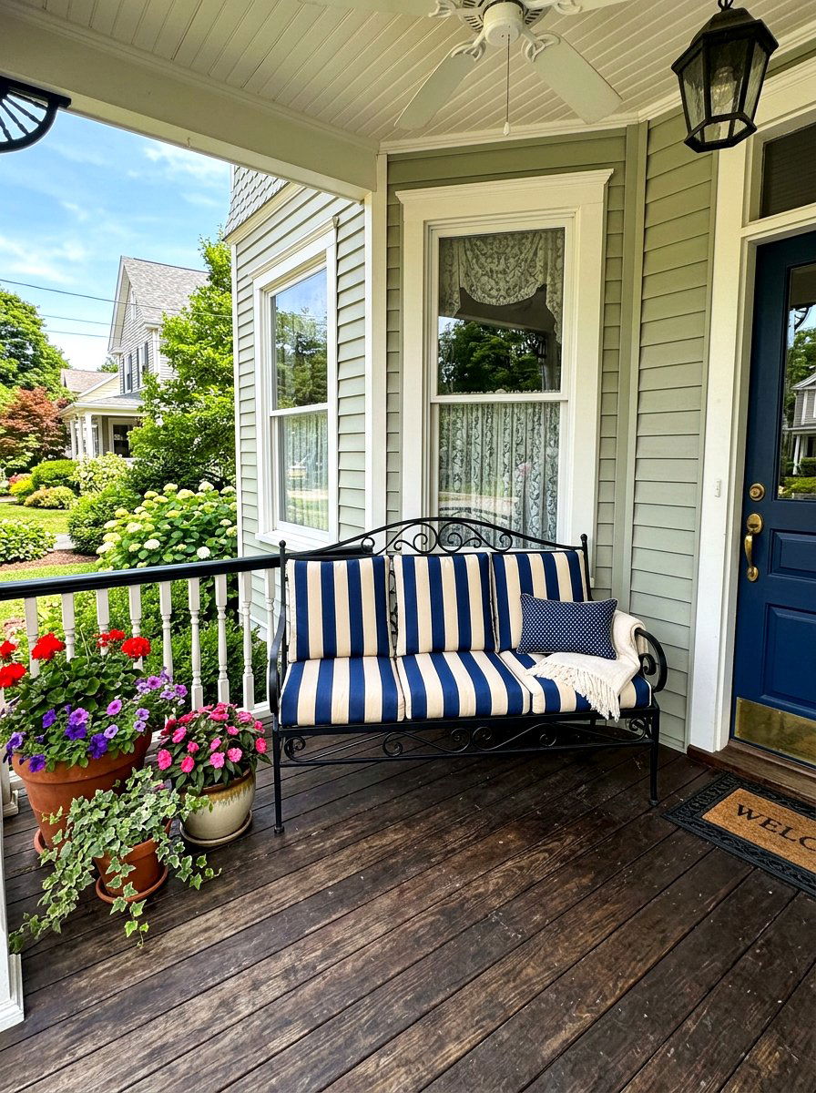 Traditional Porch Bench - 30 heritage home decor ideas