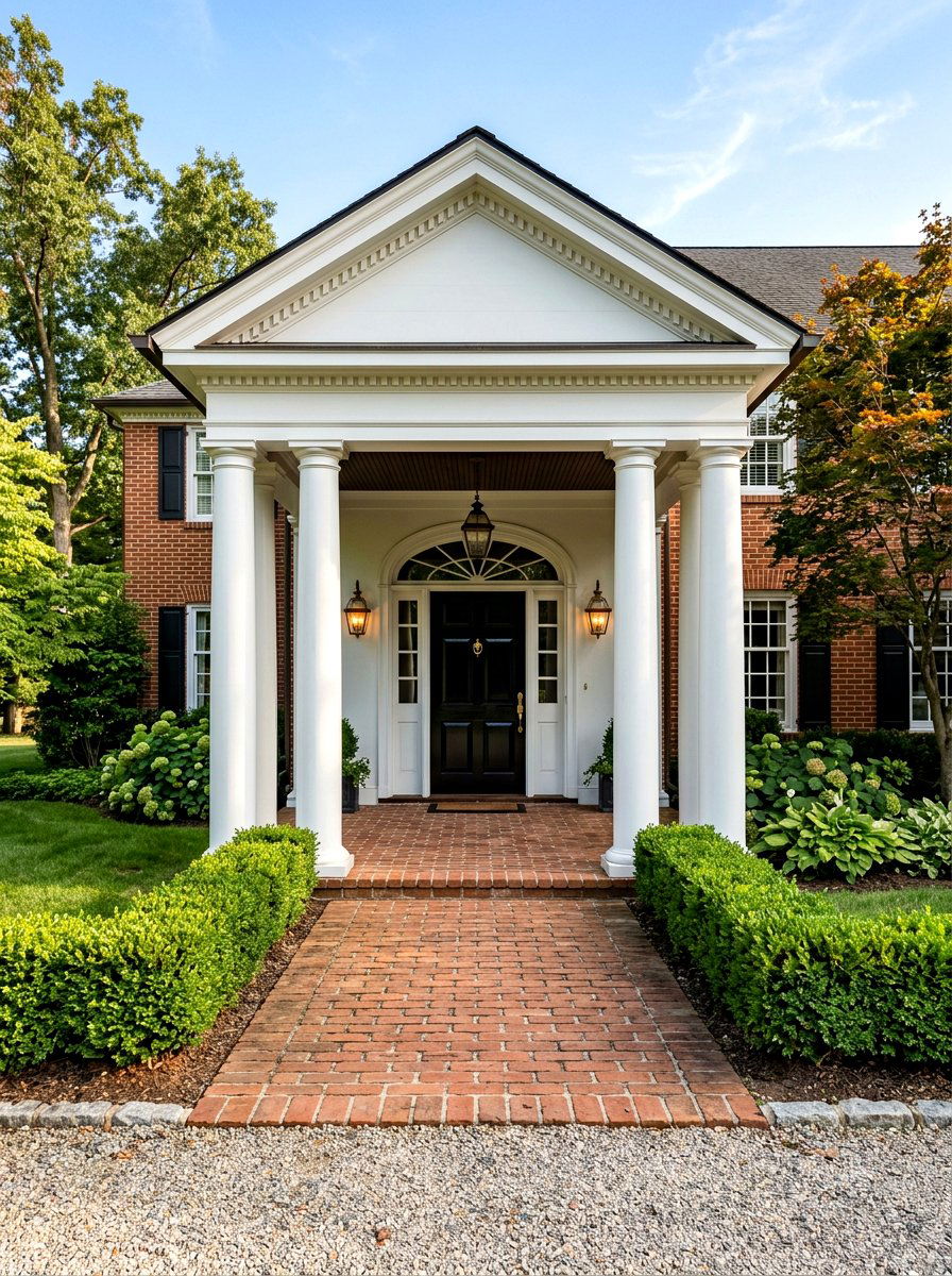 Traditional Portico Entrance - 30 covered walkway ideas