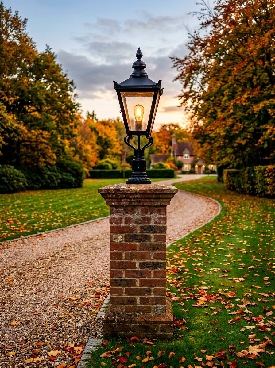 Traditional Post Lamp - 30 front yard lighting ideas