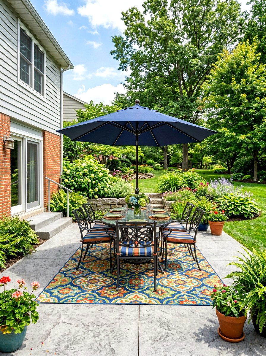 Traditional Poured Concrete Patio - 30 walkout basement patio ideas