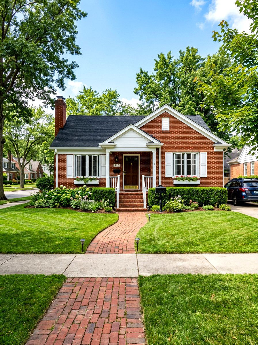 Traditional Red Brick Bungalow - 30 bungalow exterior ideas
