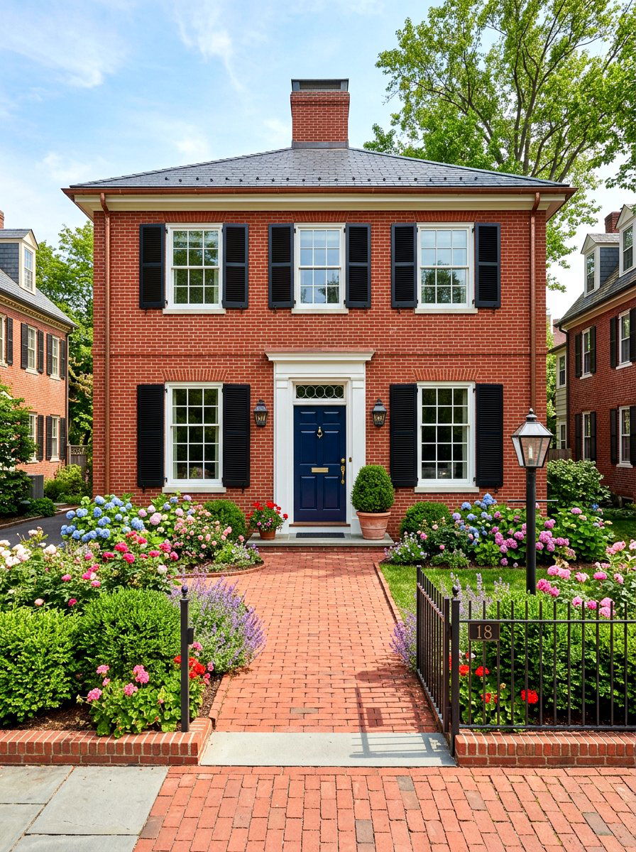 Traditional Red Brick Restoration - 30 front facade makeover ideas aesthetic