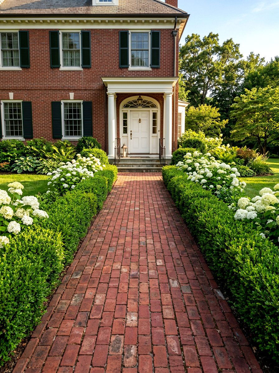 Traditional Red Brick - 30 front walkway ideas