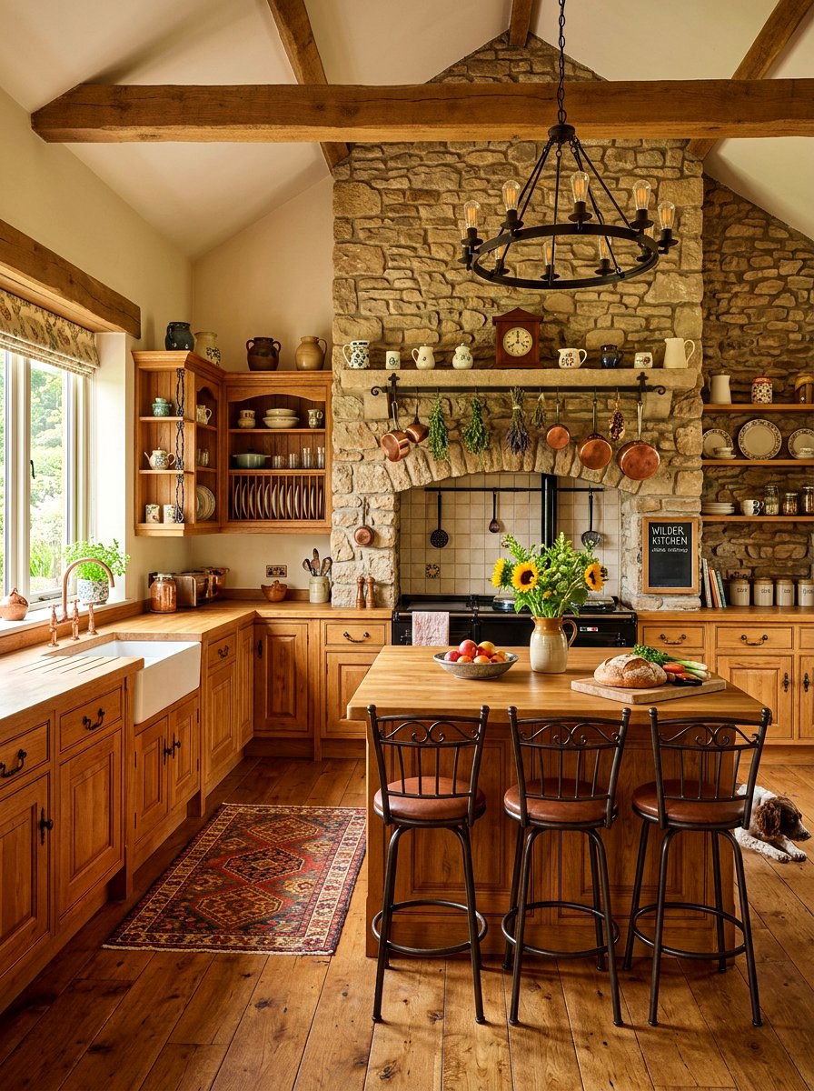 Traditional Rustic Kitchen - 30 modern rustic kitchen ideas