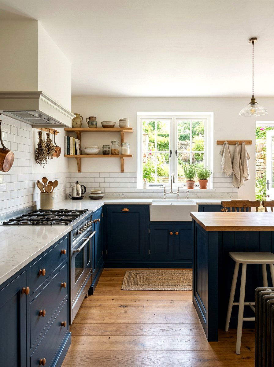 Traditional Shaker Kitchen - 30 small cottage kitchen ideas