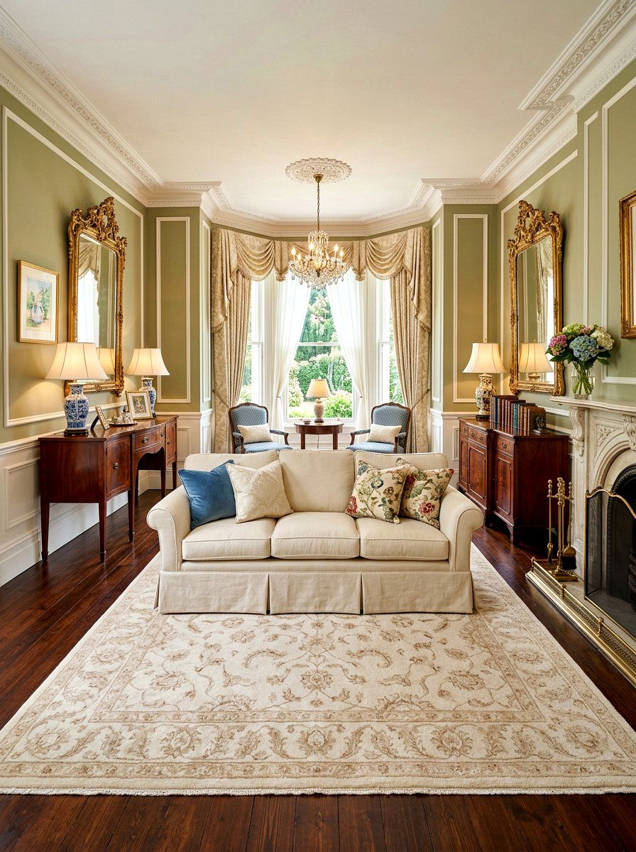 Traditional Skirted Slipcovered Sofa - 30 slipcovered sofa ideas