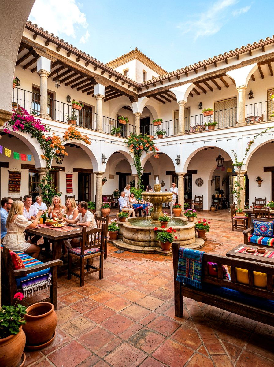 Traditional Spanish Hacienda - 30 villa patio styling ideas