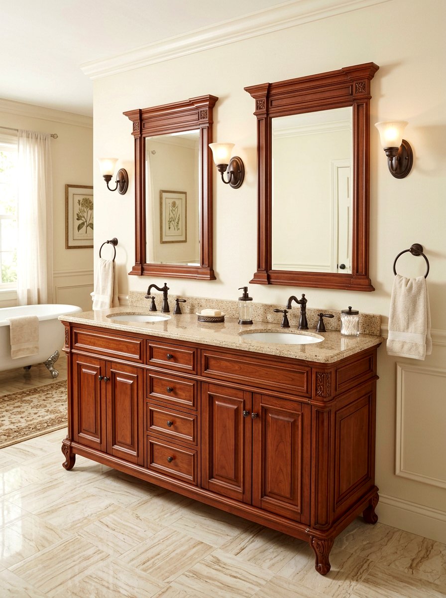 Traditional Style Double Vanity - 30 double vanity ideas