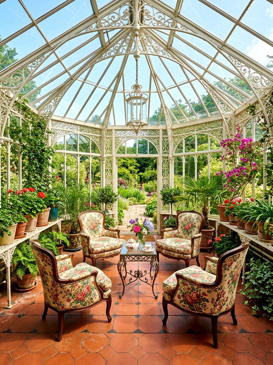 Traditional Sunroom Conservatory - 30 enclosed patio sunroom ideas