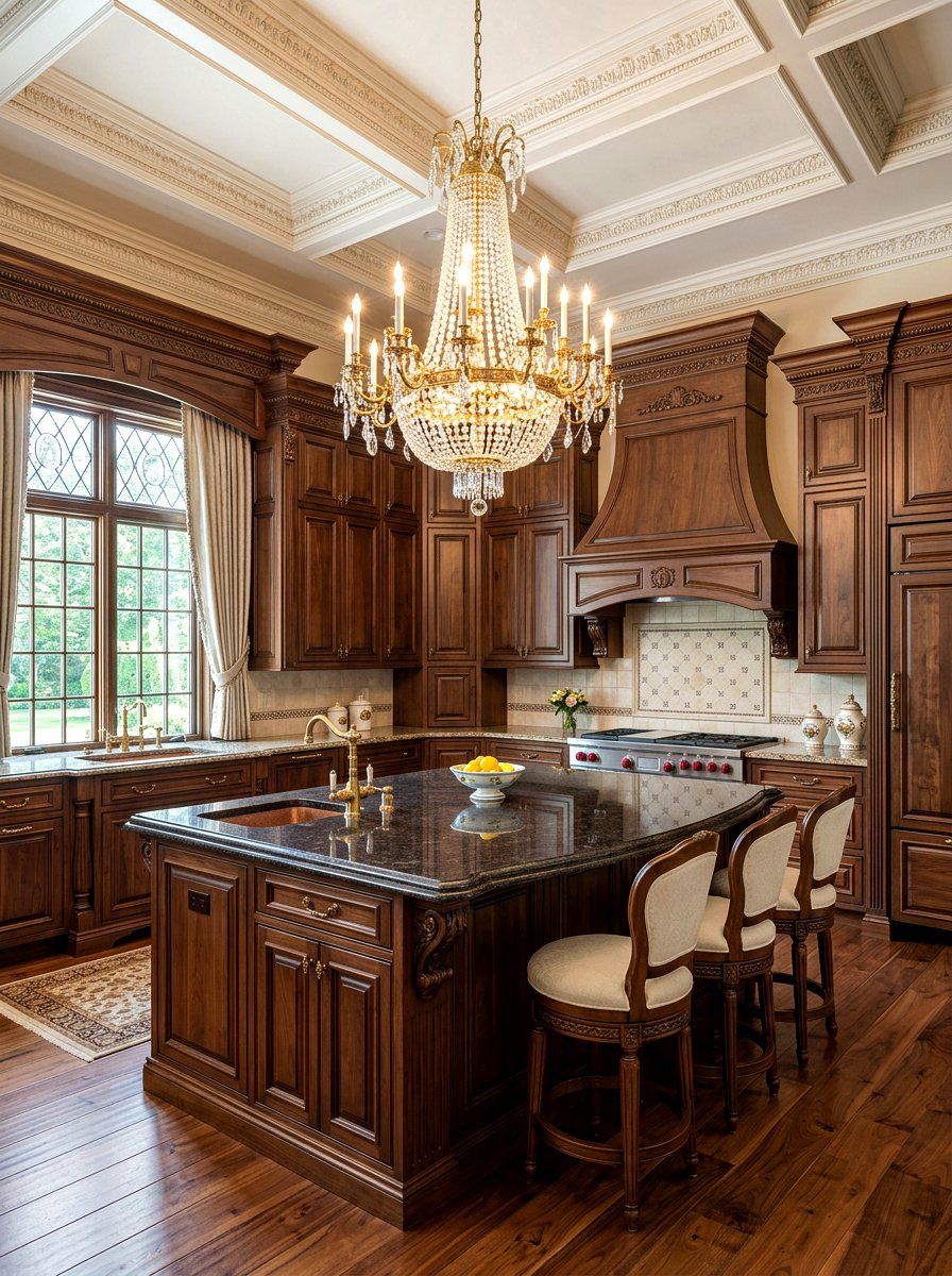 Traditional Walnut Kitchen - 30 walnut kitchen cabinet ideas