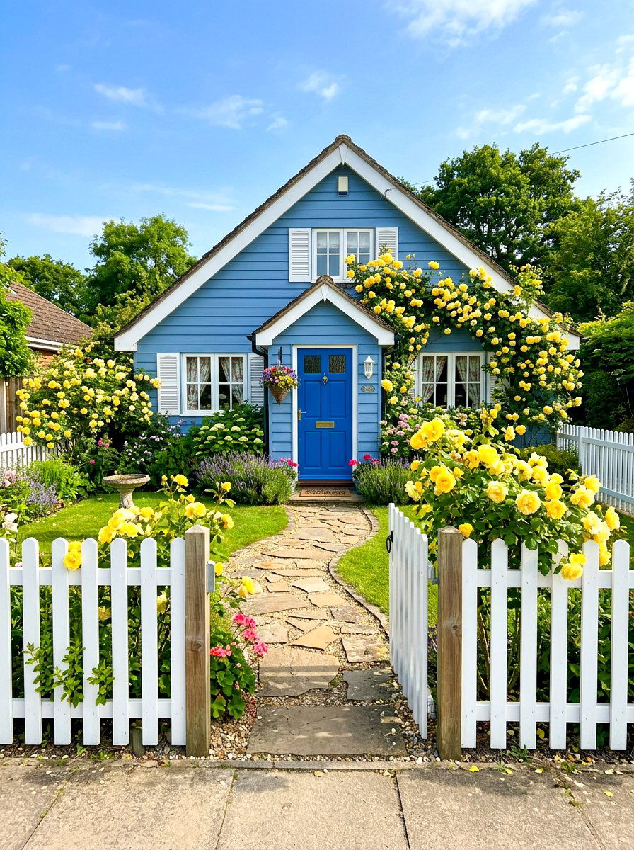 Traditional White Picket - 30 backyard fence ideas